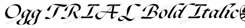 Ogg TRIAL Bold Italic字体转换